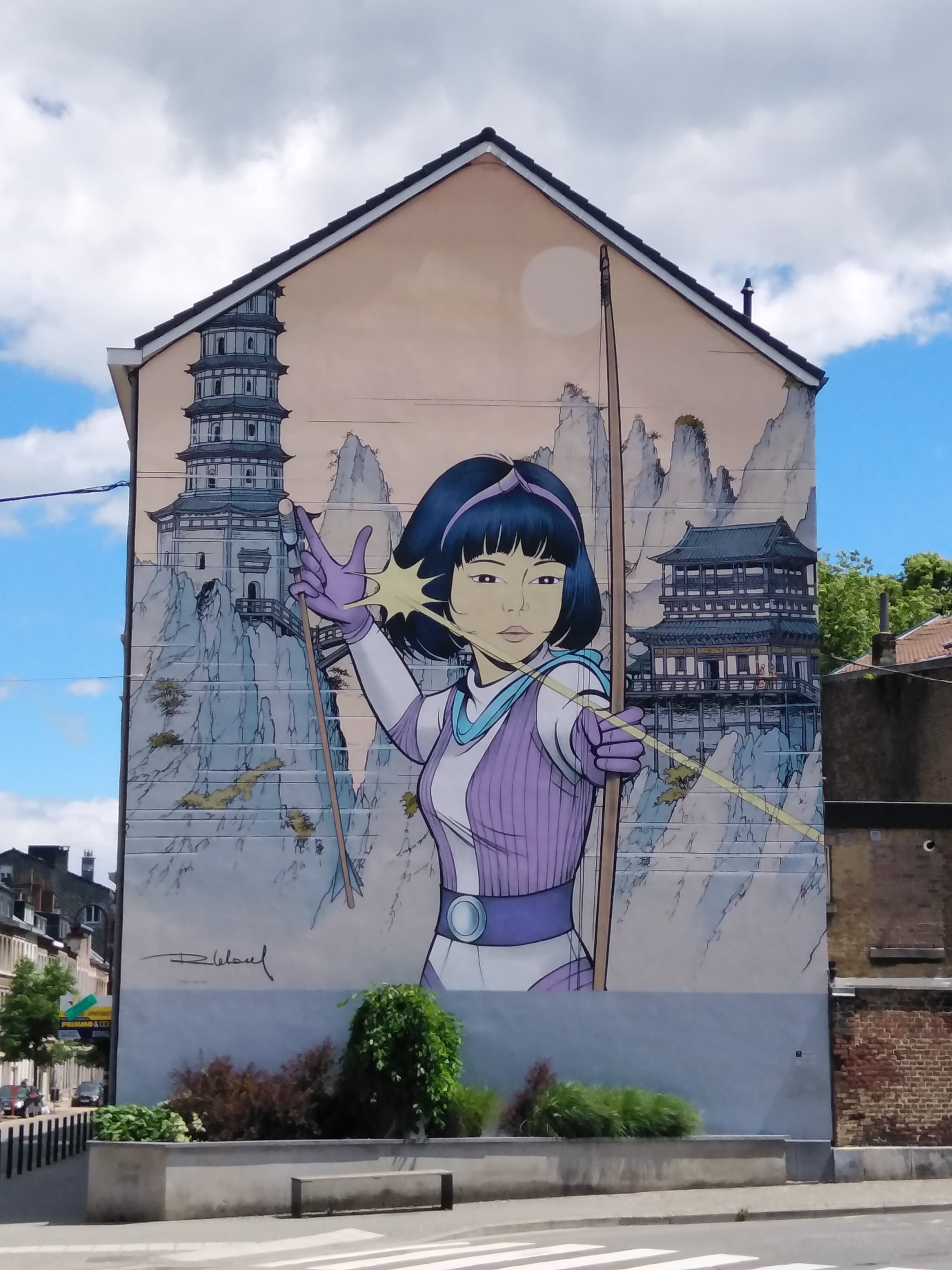 FYoko Tsuno fresco in Verviers